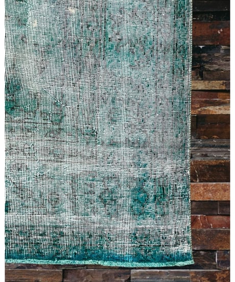 Turkish carpet X Large /Blue patchwork/vintage and antique