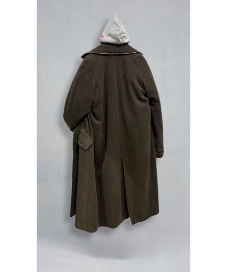 【残り僅か】Men's Hannoh wessel/ウール&カシミヤロングコート/Dark brown