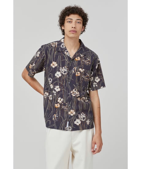 CLOSED Men's/フラワープリントシャツ/Black