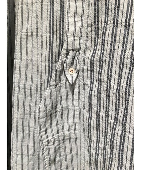 Men'sコットンストライプシャツ/HannohWessel/Mサイズ
