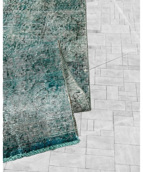 Turkish carpet X Large /Blue patchwork/vintage and antique
