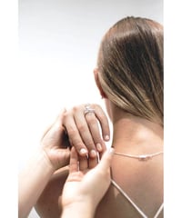 LA306 クリア　一粒リング