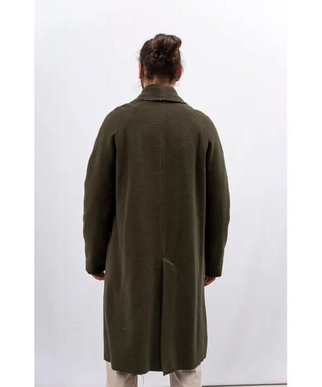 【残り僅か】Men's Hannoh wessel/ウール&カシミヤロングコート/Dark brown