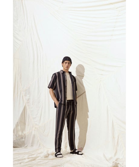 CLOSED Men's/コットン&リネンシャツ/Black  stripes