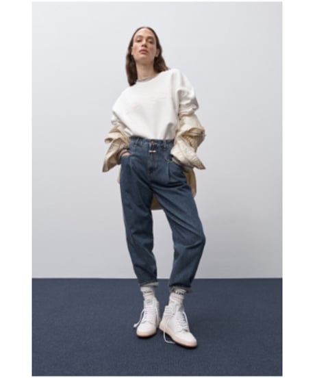 【残り僅か】CLOSED  Lady's ハイカットレザースニーカー/ホワイト