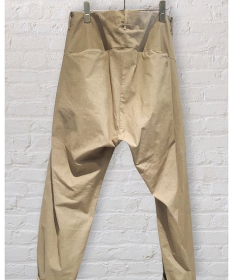 Men'sコットンストレッチパンツ/HannohWessel/ベージュ