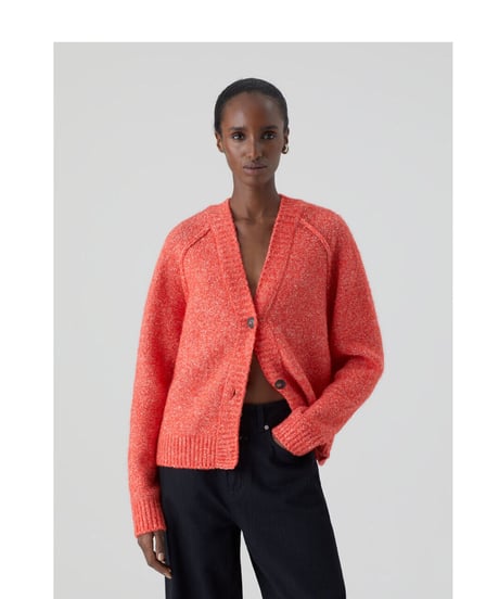 【残り僅か】CLOSED/ウール&コットンニットCardigan/Red