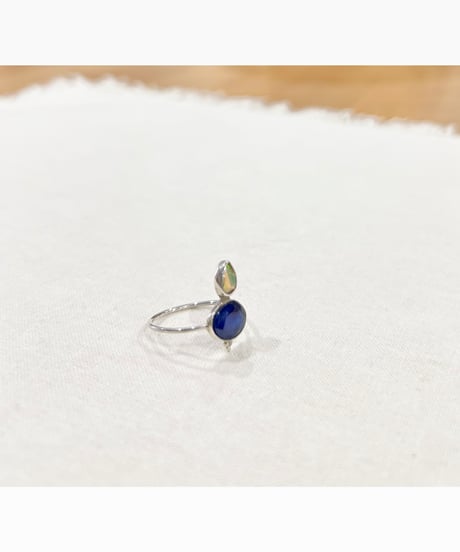 【残り僅か】nina des criquets/Tanzanite & Opal ring/4sr-13