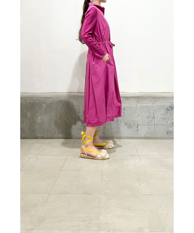 Lady'sコットンワンピース（マゼンタ)/HannohWessel 40 | ETTA