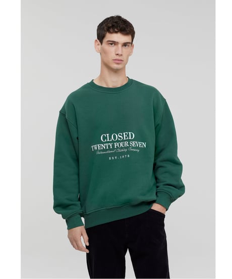 CLOSED Men's/ｵｰｶﾞﾆｯｸ裏毛ｽｴｯﾄ/Classic embroidery