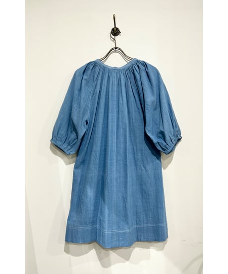 NY Mane/Kala cotton ミニドレス/Indigo
