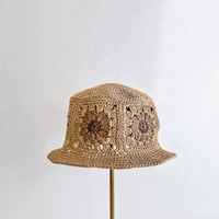編みものキット「夏のモチーフ編みカンカン帽子 / キッズサイズ」BO-17