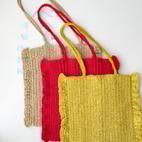 編みものキット「GIMAのサイドフリルバッグ」BD-18