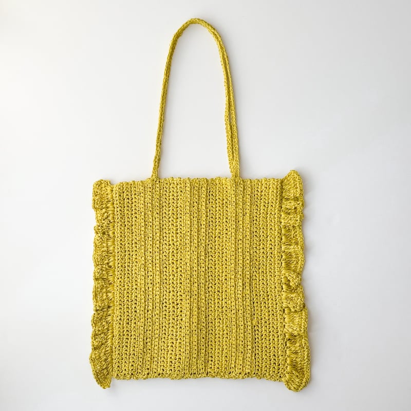 編みものキット「GIMAのサイドフリルバッグ」BD-18 | 手編みのお