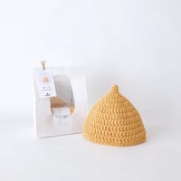 編み物キット「キホンのどんぐり帽子 / かぼちゃ」BO-04