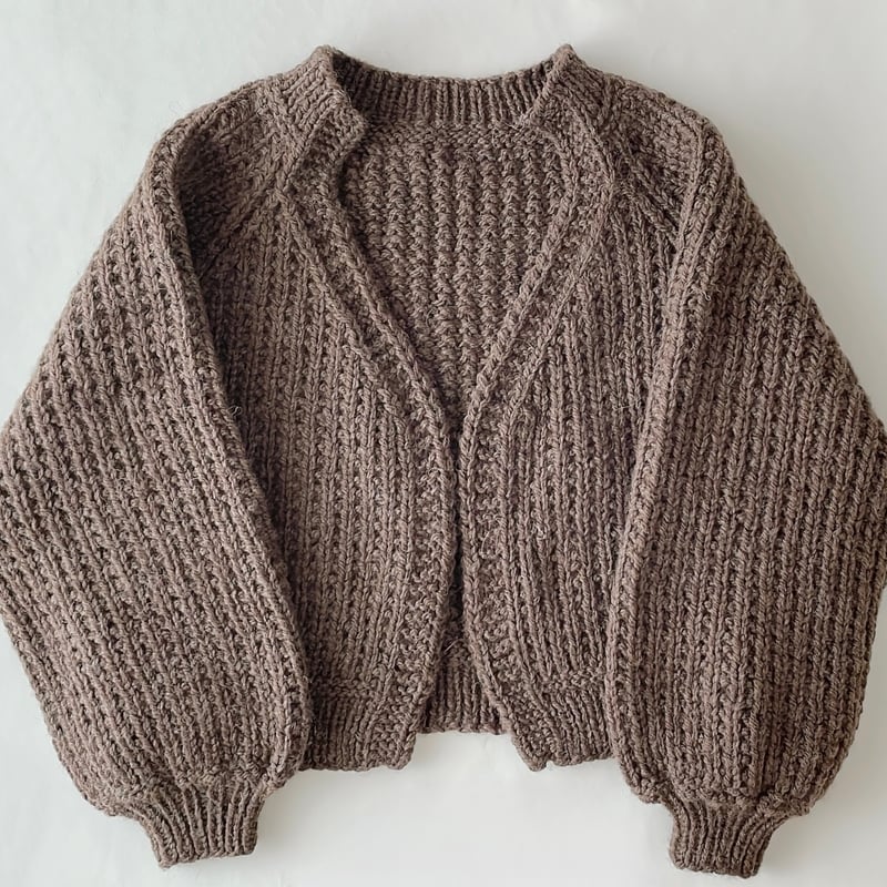 糸キット「バルキーカーディガン」B51-02 | 手編みのお店 / SPOOL