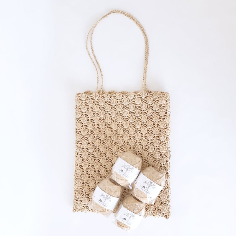 ATTENTION スカラップエッジ トートバッグ Fleur tote (square ATTENTION スカラップエッジ トートバッグ Fleur tote (square