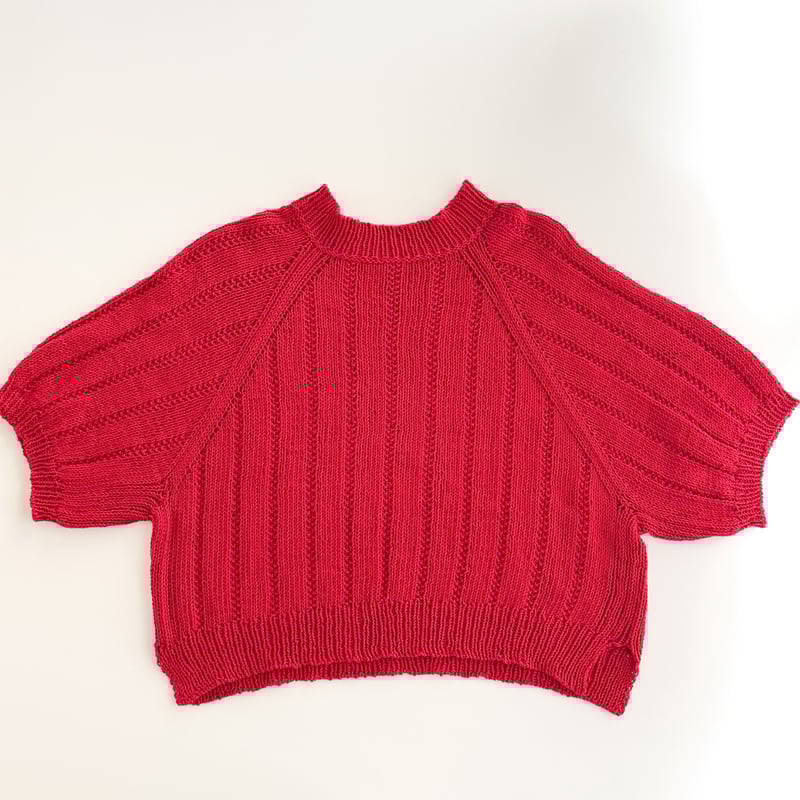 糸キット「トップダウンのサマーラグランセーター」B67-01 | 手編みの