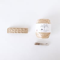 糸キット「夏の模様編みバレッタ：」B9-05