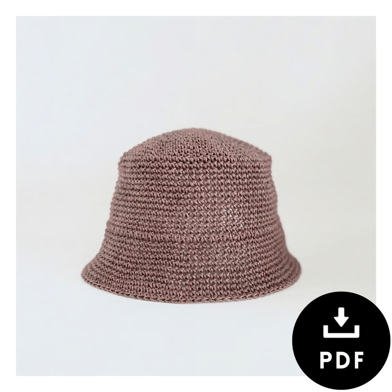 ダウンロード版パターン「サマーバケットハット」BO-39 | 手編みのお店