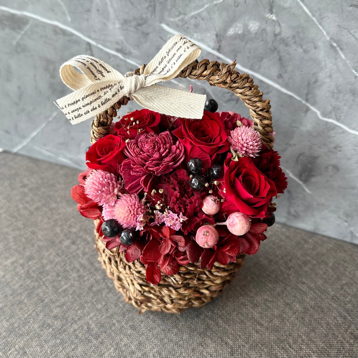 プリザーブドフラワーアレンジメント♡ プリザーブドフラワーアレンジメントピンク | BrightlySeaShine