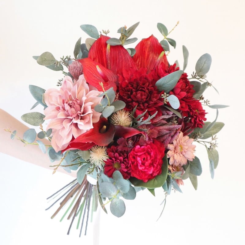 レンタルブーケ】Grand Rouge | Natural Wedding Bouquet ...