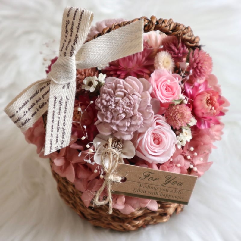 真紅のプリザーブドフラワーアレンジメント PR-003 プリザーブドフラワーアレンジメント（ピンク）