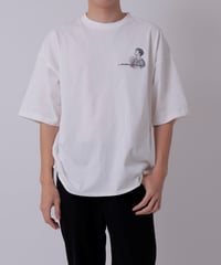 HIDEKI KOH's Original T SHIRT-Volume1 (with original postcard)<White>