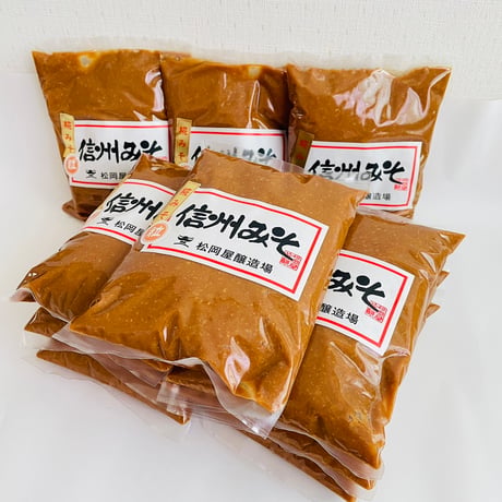 松岡屋 糀みそ (粒) 1kg平袋×10袋　送料無料