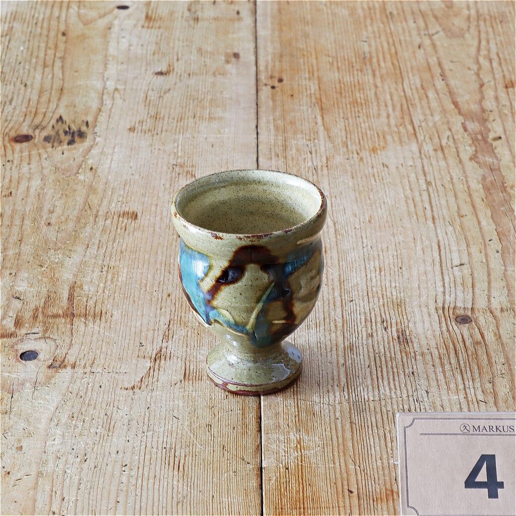 AH50 三島窯 音右衛門造 足付脚付菓子器 唐子 三島焼 菓子器 木箱入