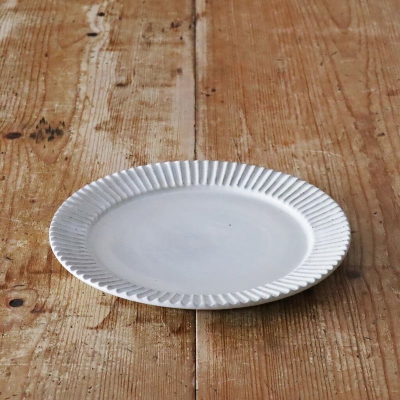 宋艸窯（竹之内 琢） 平皿（中） 白 | MARKUS