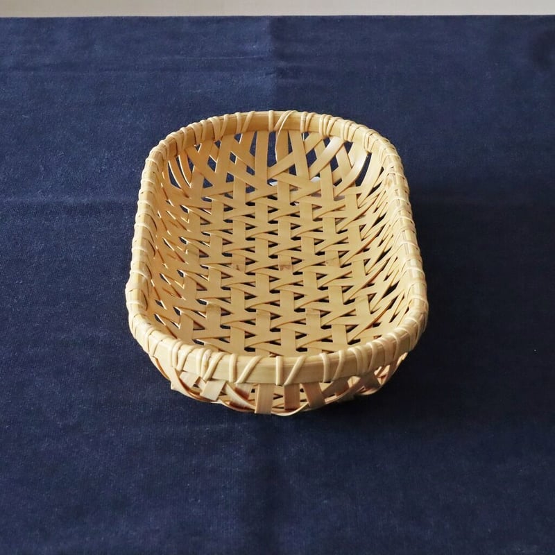 岡山県 平松竹細工店 パンかご 楕円ざる 大小 2点セット 竹細工 パンかご(小) / 晴れの国おかやま館オンラインショップ