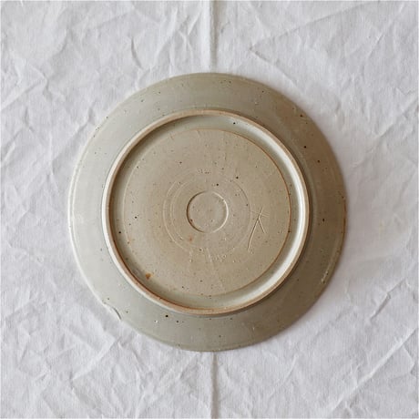 冨本大輔　6寸リム皿　呉須細線