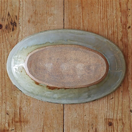 袖師窯　ニ彩 カレー皿