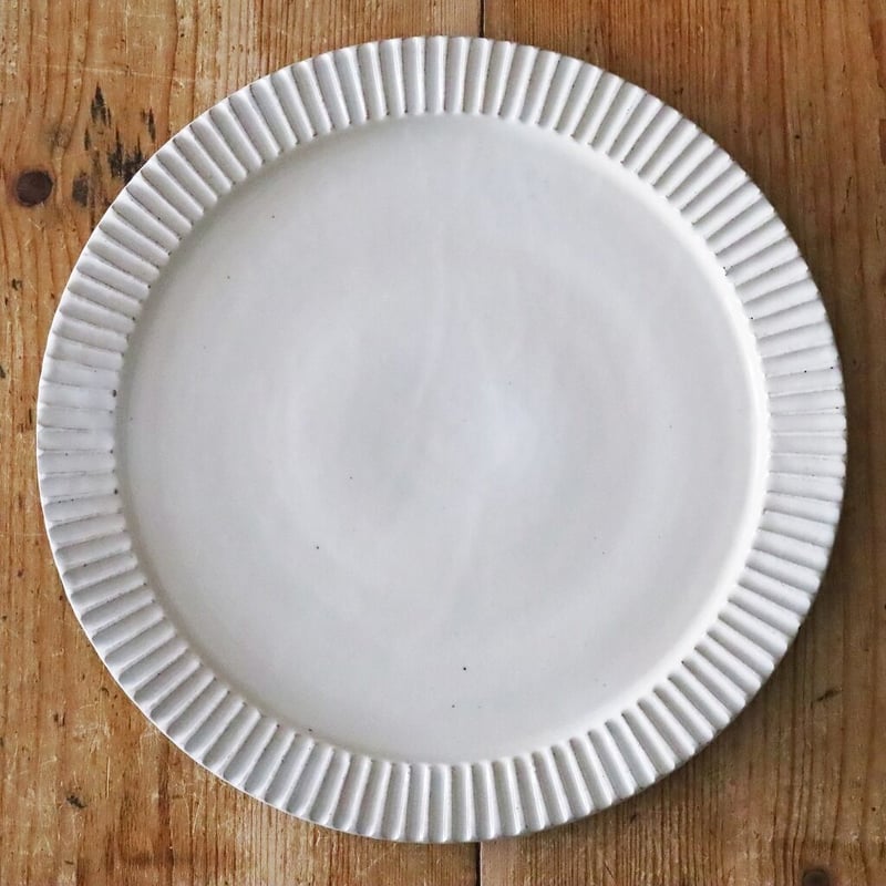 宋艸窯（竹之内 琢） 平皿（大） 白 | MARKUS