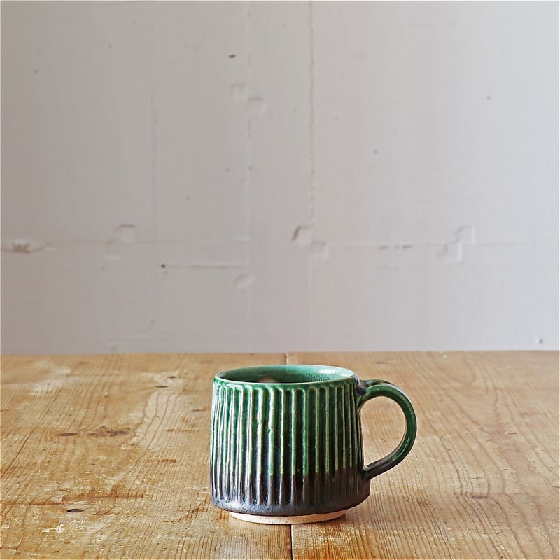 宋艸窯（竹之内 琢） マグカップ 緑 | MARKUS