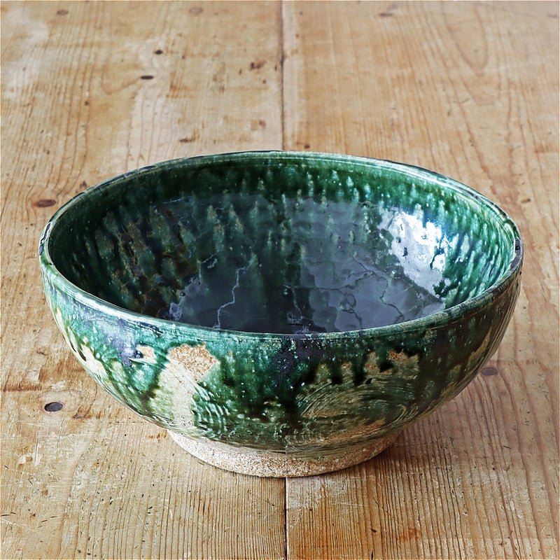 岡本芳久 緑釉 大鉢 | MARKUS