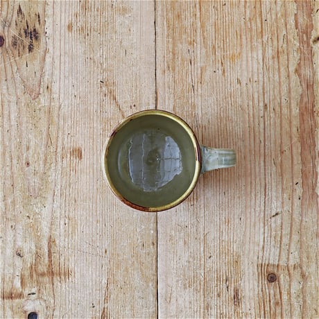 袖師窯　モーニングカップ 黄