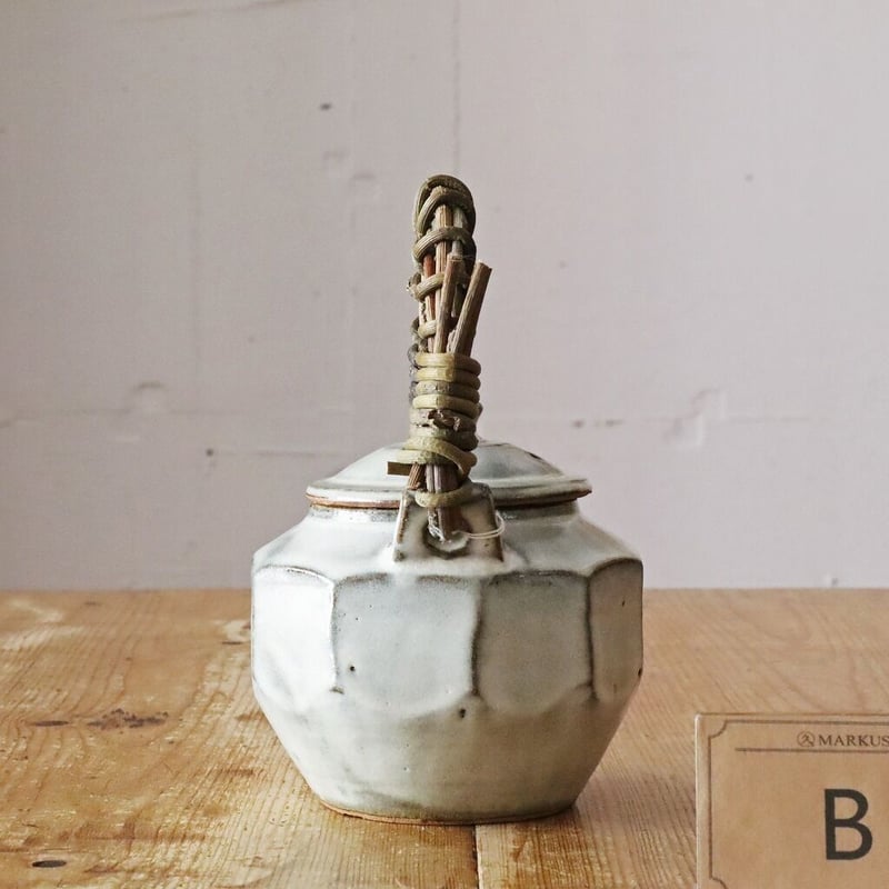 俊彦窯 清水俊彦 面取り土瓶 糠白 B | MARKUS