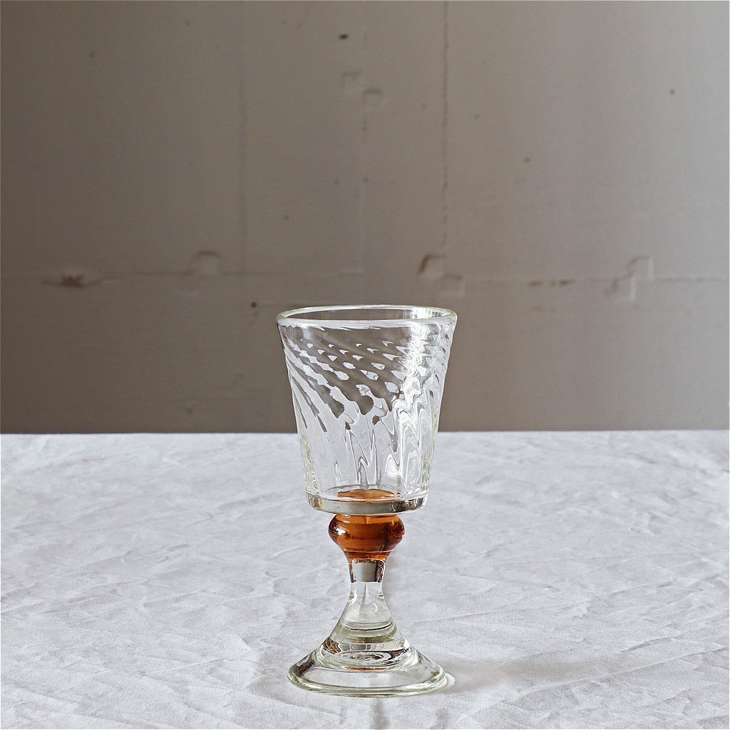 ガラス作家　舩木倭帆　shizuサイン有 舩木倭帆（ふなきしずほ）作 ガラス製ワイン・ショットグラス 2個