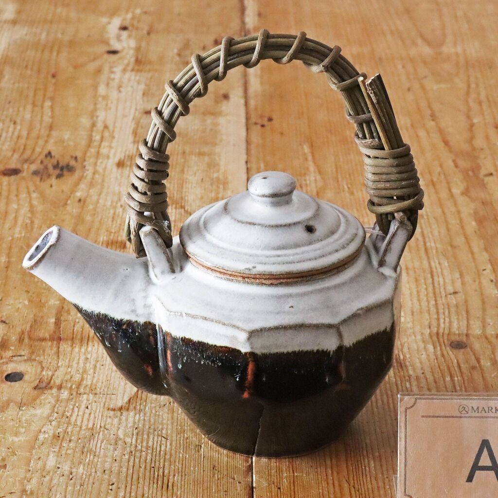 俊彦窯 清水俊彦 面取り土瓶 掛分け A | MARKUS