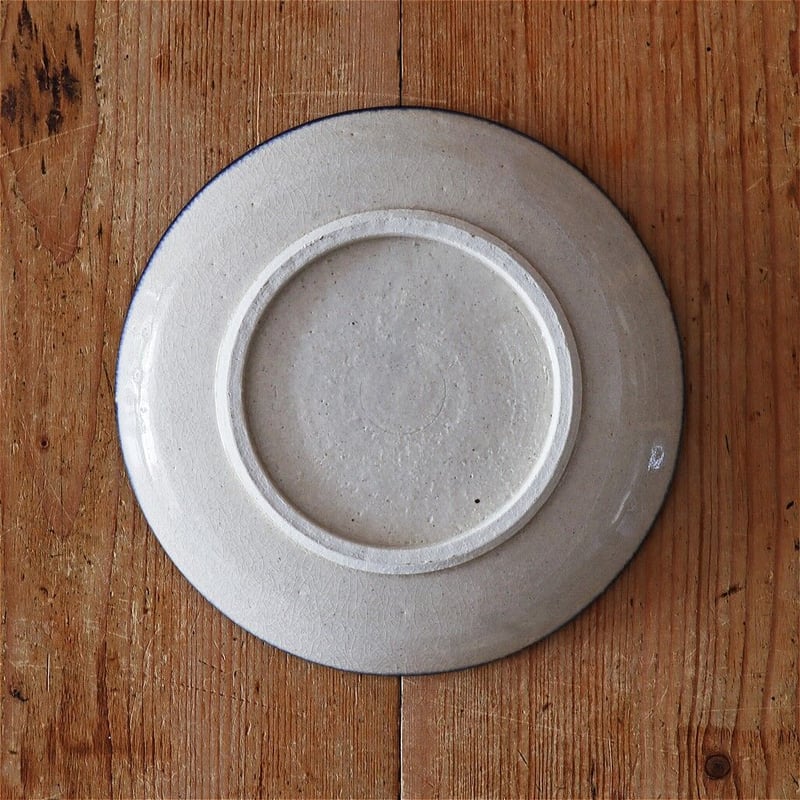 瀬戸本業窯 馬の目 6.5寸皿 呉須 | MARKUS