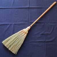 米澤箒工房 松本箒 中箒4玉（柄：ウォルナット × 糸：白） | MARKUS