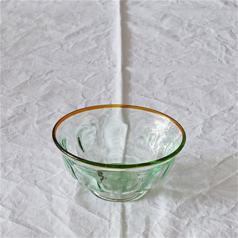 サラダボウル 舩木倭帆作 民芸 吹きガラス