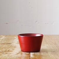 蜂谷 隆之　筒鉢　朱
