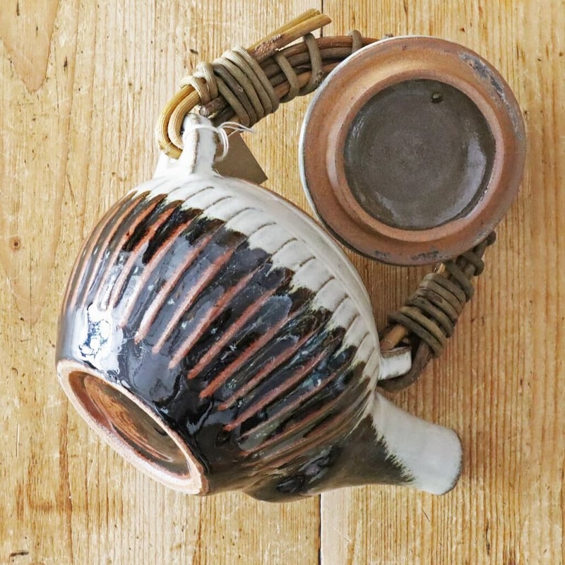 俊彦窯 清水俊彦 しのぎ土瓶 掛分け | MARKUS