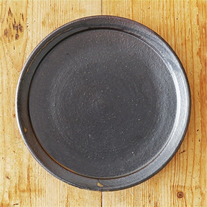 20客】 野麓 平木 脚付 八寸 角皿