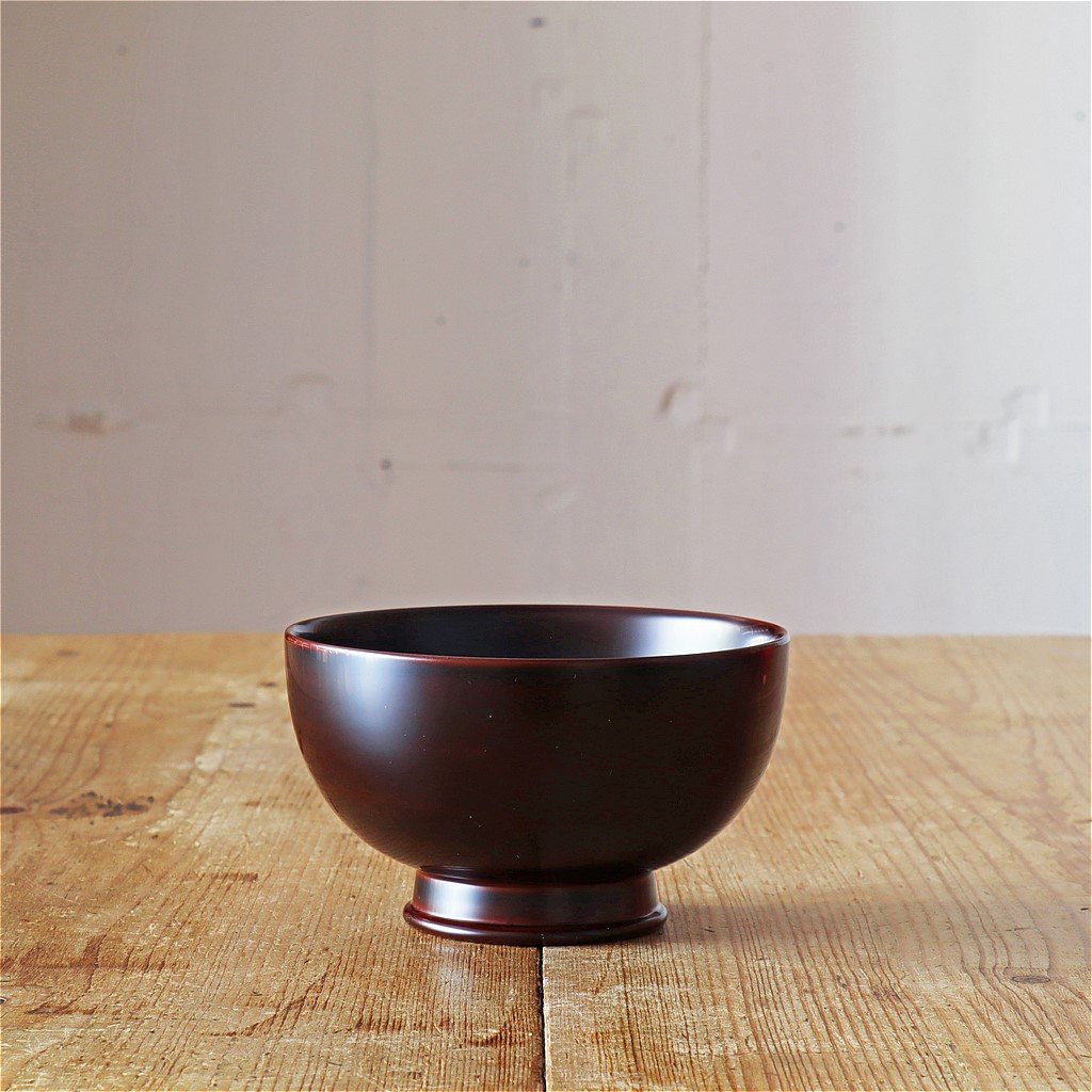 安比塗 岸田奈津希 玉縁高台椀 溜 | MARKUS