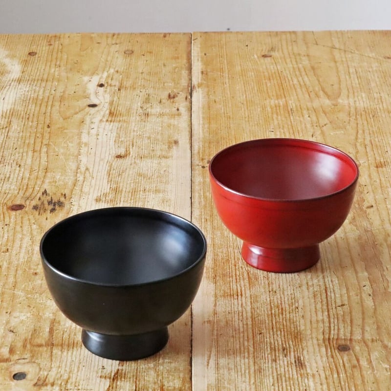 銀朱多用椀 多用椀 吟朱/黒 銀刷毛 12-02501/02502 漆器の井助