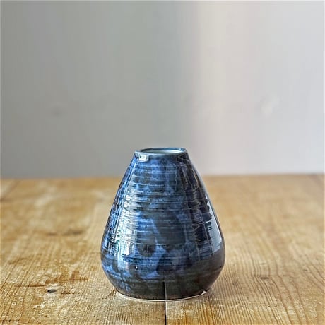 露古壽窯 西堀志伸　総呉須筆目 花器